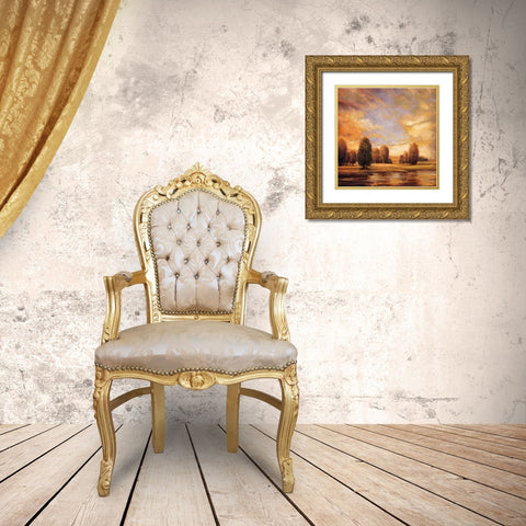 Away from It All II Gold Ornate Wood Framed Art Print with Double Matting by Franklin, Ryan