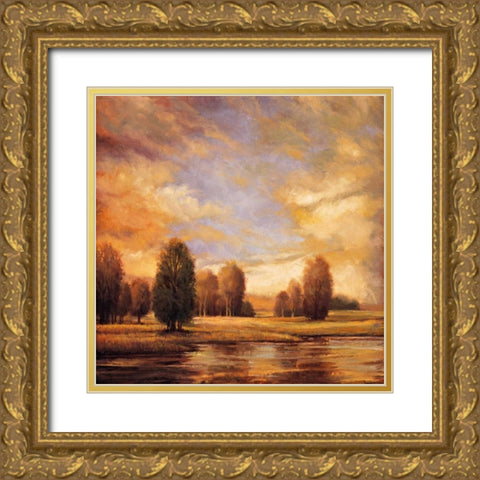 Away from It All II Gold Ornate Wood Framed Art Print with Double Matting by Franklin, Ryan