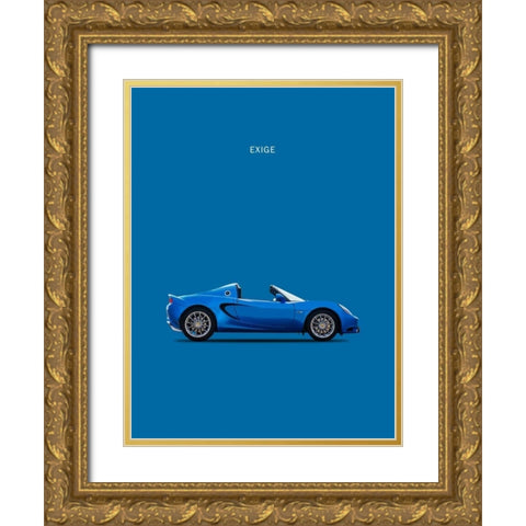 Lotus Exige Gold Ornate Wood Framed Art Print with Double Matting by Rogan, Mark