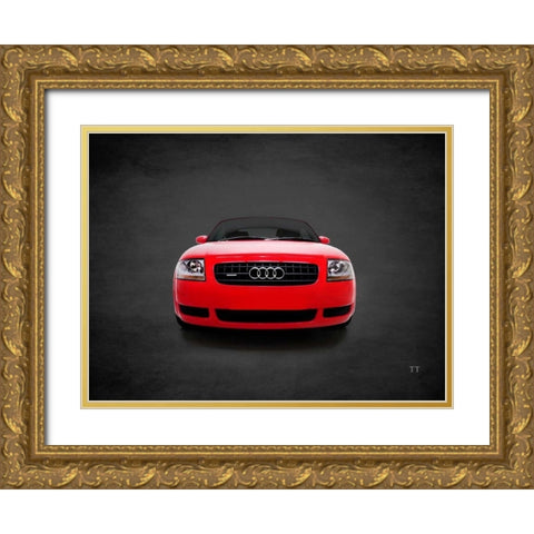 Audi TT Quattro Gold Ornate Wood Framed Art Print with Double Matting by Rogan, Mark