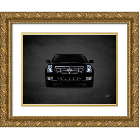 Cadillac SLS Gold Ornate Wood Framed Art Print with Double Matting by Rogan, Mark