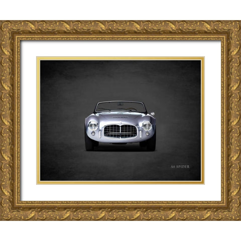 Maserati A6 Spider Gold Ornate Wood Framed Art Print with Double Matting by Rogan, Mark