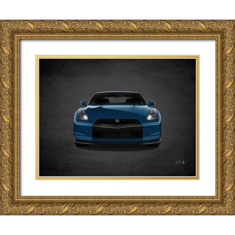 Niassn GT-R Gold Ornate Wood Framed Art Print with Double Matting by Rogan, Mark