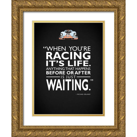 Le Mans Is Just Waiting Gold Ornate Wood Framed Art Print with Double Matting by Rogan, Mark