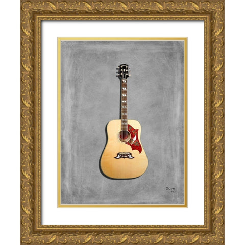 Gibson Dove 1960 Gold Ornate Wood Framed Art Print with Double Matting by Rogan, Mark
