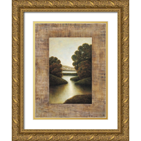Morning light I Gold Ornate Wood Framed Art Print with Double Matting by Blanco, Samuel