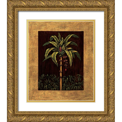 Tropical Paradise II Gold Ornate Wood Framed Art Print with Double Matting by Blanco, Samuel
