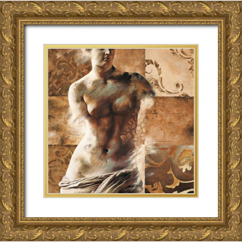 Venus de Milo Gold Ornate Wood Framed Art Print with Double Matting by Bellaunay, Sylvie