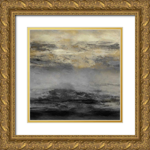 Terra Midnight Gold Ornate Wood Framed Art Print with Double Matting by Messina, Jake