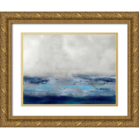 Terra Rising Gold Ornate Wood Framed Art Print with Double Matting by Messina, Jake