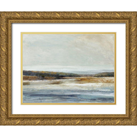 Waters Edge I Gold Ornate Wood Framed Art Print with Double Matting by Messina, Jake