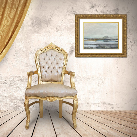 Waters Edge II Gold Ornate Wood Framed Art Print with Double Matting by Messina, Jake
