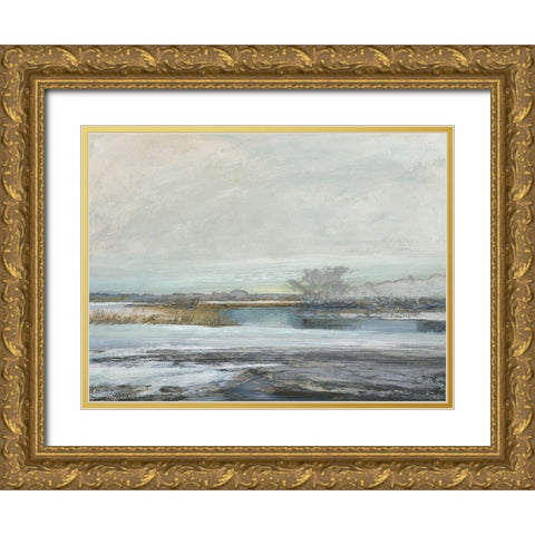 Waters Edge II Gold Ornate Wood Framed Art Print with Double Matting by Messina, Jake