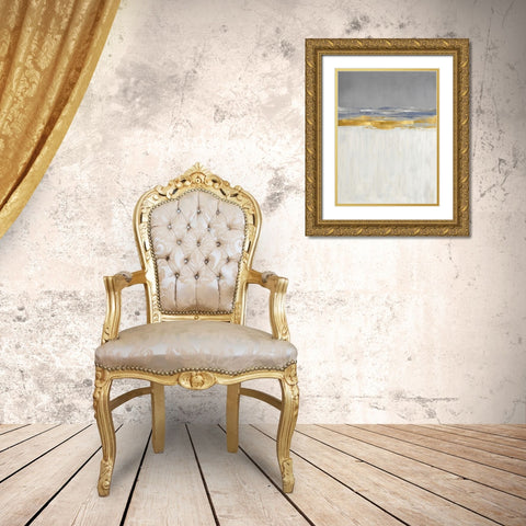 Gold and Silver I Gold Ornate Wood Framed Art Print with Double Matting by Messina, Jake