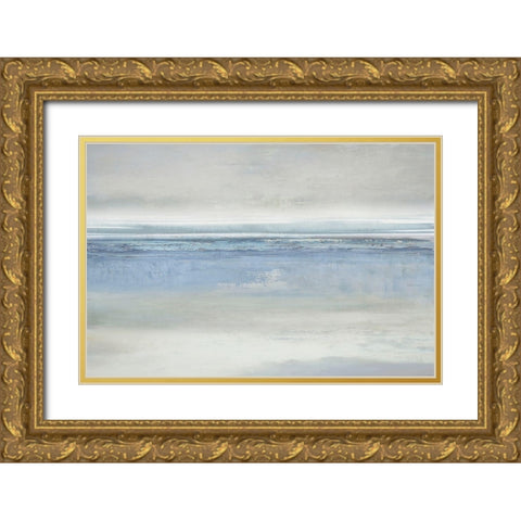 Blue Reflections Gold Ornate Wood Framed Art Print with Double Matting by Messina, Jake