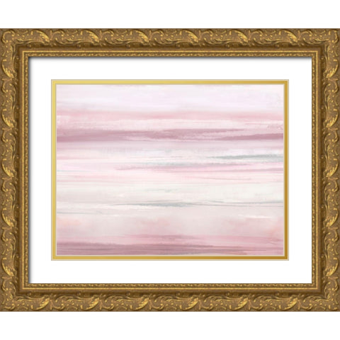 Blush Perspective IV Gold Ornate Wood Framed Art Print with Double Matting by Messina, Jake