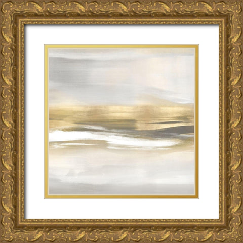 Highlight Gold II Gold Ornate Wood Framed Art Print with Double Matting by Messina, Jake