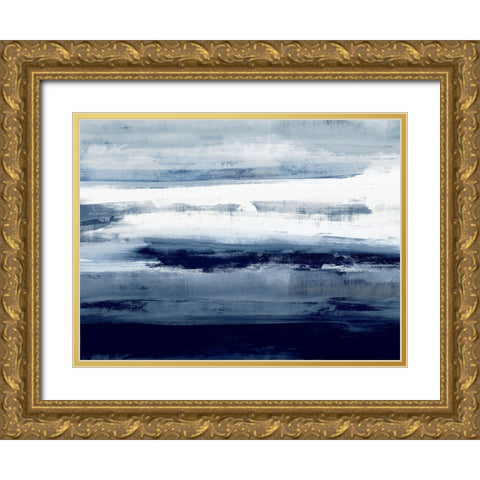 Indigo Passage I Gold Ornate Wood Framed Art Print with Double Matting by Messina, Jake