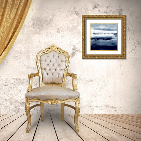 Indigo Passage II Gold Ornate Wood Framed Art Print with Double Matting by Messina, Jake
