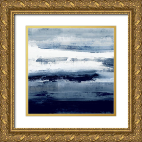 Indigo Passage II Gold Ornate Wood Framed Art Print with Double Matting by Messina, Jake