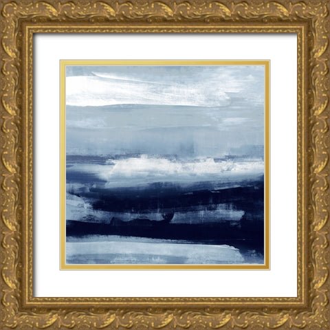 Indigo Passage III Gold Ornate Wood Framed Art Print with Double Matting by Messina, Jake