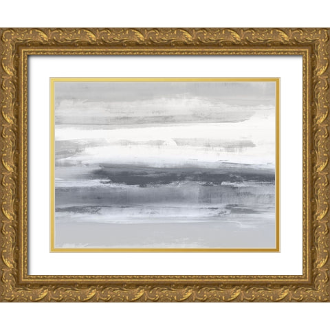 Gray Passage I Gold Ornate Wood Framed Art Print with Double Matting by Messina, Jake