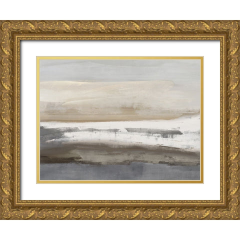 Vista Gray Gold Ornate Wood Framed Art Print with Double Matting by Messina, Jake