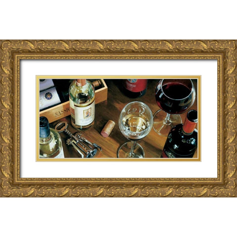 Alla salute! Gold Ornate Wood Framed Art Print with Double Matting by Ferreri, Stefano