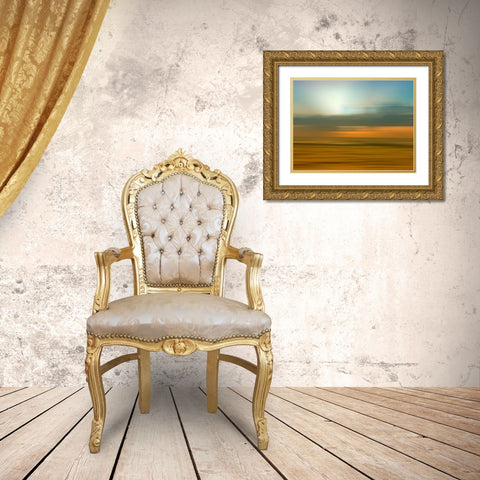 USA, Hawaii, Kauai, sunset Gold Ornate Wood Framed Art Print with Double Matting by Plank, Savanah