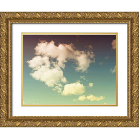 Cloud Formations Gold Ornate Wood Framed Art Print with Double Matting by Plank, Savanah