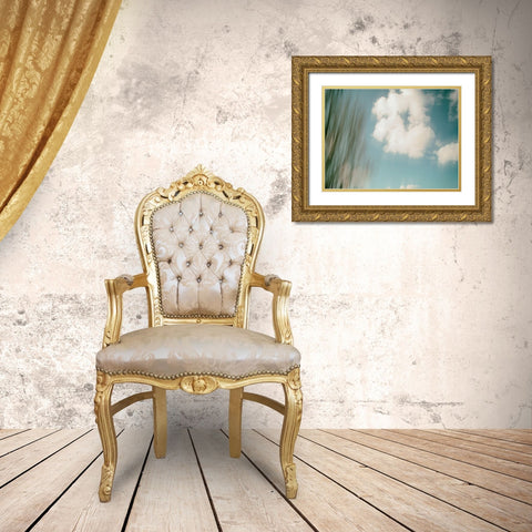 Cloud Formations Gold Ornate Wood Framed Art Print with Double Matting by Plank, Savanah