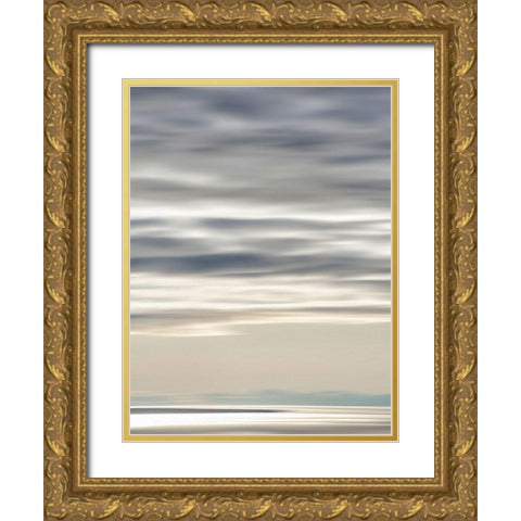 Cloud Formations Gold Ornate Wood Framed Art Print with Double Matting by Plank, Savanah