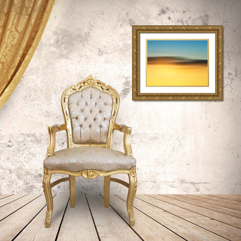 Cloud Formations Gold Ornate Wood Framed Art Print with Double Matting by Plank, Savanah