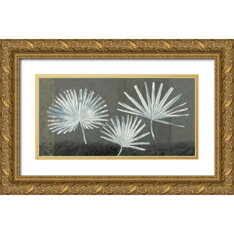 Three Palmettos Gold Ornate Wood Framed Art Print with Double Matting by Peterson, Steve