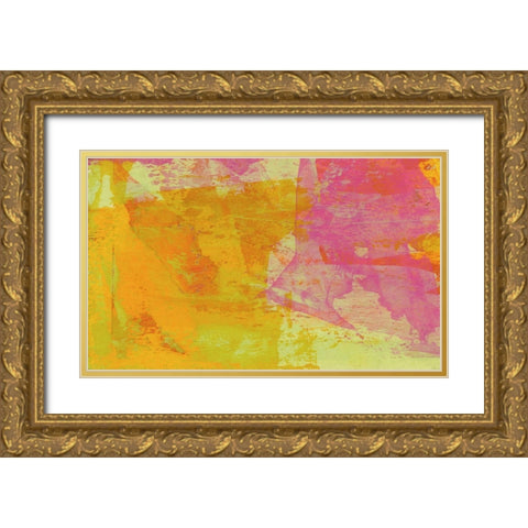 Gift II Gold Ornate Wood Framed Art Print with Double Matting by Stevenett, Diane