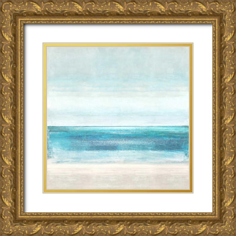 Azure Horizon Gold Ornate Wood Framed Art Print with Double Matting by Hamilton, Taylor
