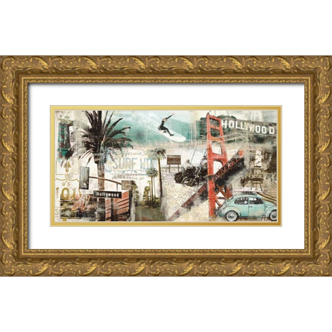 California Gold Ornate Wood Framed Art Print with Double Matting by Burke, Tyler