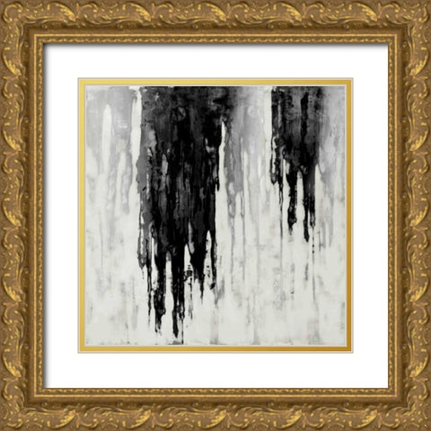 Neutral Space Noir I Gold Ornate Wood Framed Art Print with Double Matting by Conley, Tom