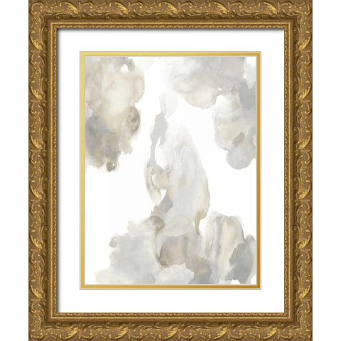 Elevate in Grey I Gold Ornate Wood Framed Art Print with Double Matting by Mitchell, Lauren