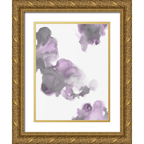 Elevate in Lavender I Gold Ornate Wood Framed Art Print with Double Matting by Mitchell, Lauren