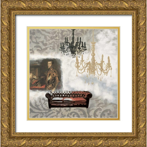 Vincennes I Gold Ornate Wood Framed Art Print with Double Matting by Deleau, Valerie