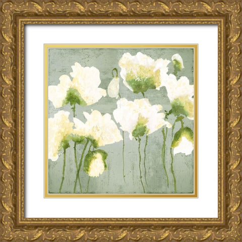 Floral Gathering II Gold Ornate Wood Framed Art Print with Double Matting by Austin, Vanessa