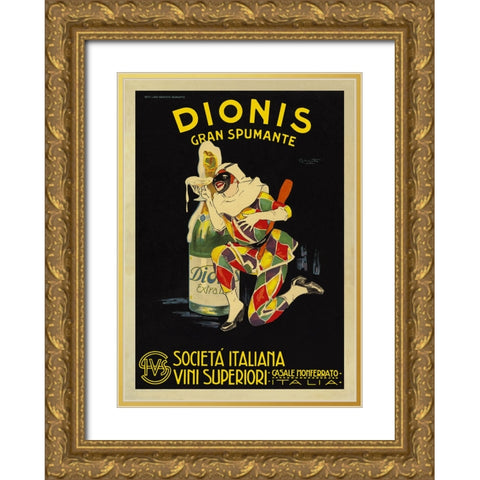 Dionis, 1925 ca. Gold Ornate Wood Framed Art Print with Double Matting by Codognato, Plinio