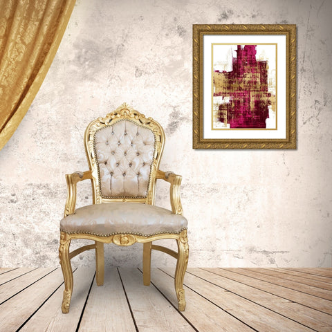 Dynamic II Gold Ornate Wood Framed Art Print with Double Matting by Wise, Alex