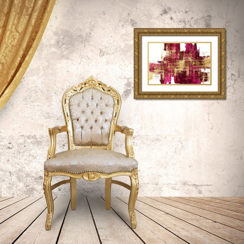 Dynamic III Gold Ornate Wood Framed Art Print with Double Matting by Wise, Alex