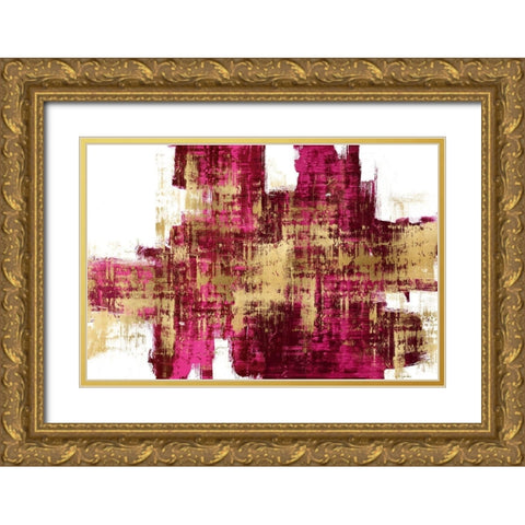 Dynamic III Gold Ornate Wood Framed Art Print with Double Matting by Wise, Alex