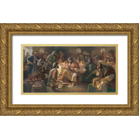 Servant of All Gold Ornate Wood Framed Art Print with Double Matting by Seward, James