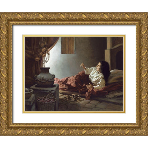 Blessed Among Women Gold Ornate Wood Framed Art Print with Double Matting by Seward, James