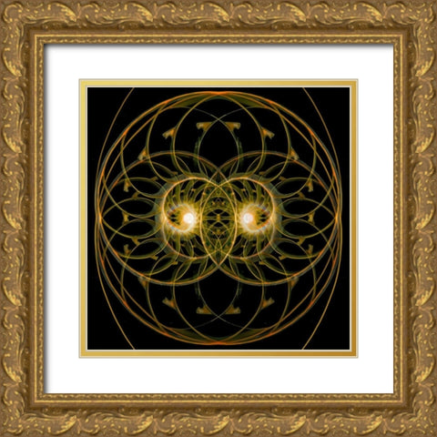 Nautilus Quad Gold Ornate Wood Framed Art Print with Double Matting by Reynolds, Richard