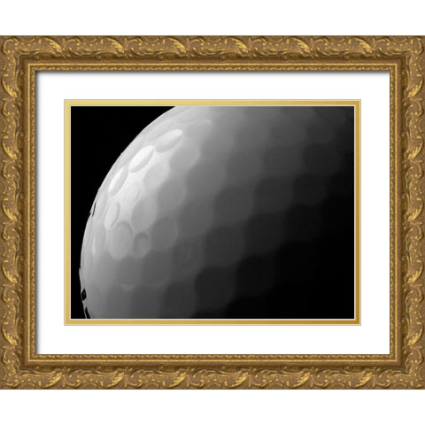 Golfball Gold Ornate Wood Framed Art Print with Double Matting by Reynolds, Richard
